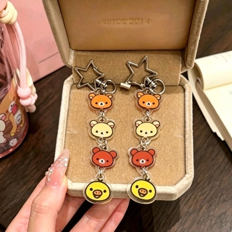 Car Accessories Japanese - Gantungan kunci akrilik bergambar kartun anime