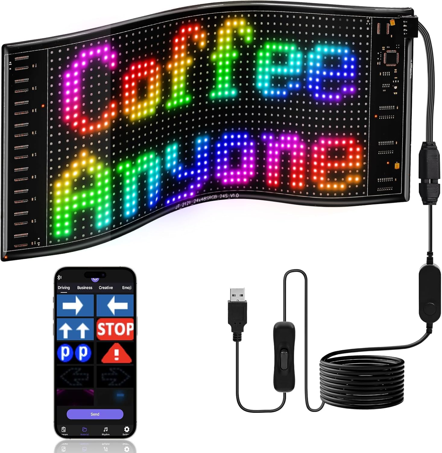 Panel LED DIY Matrix Pixel, La - Car Led Light ulasan dan harga