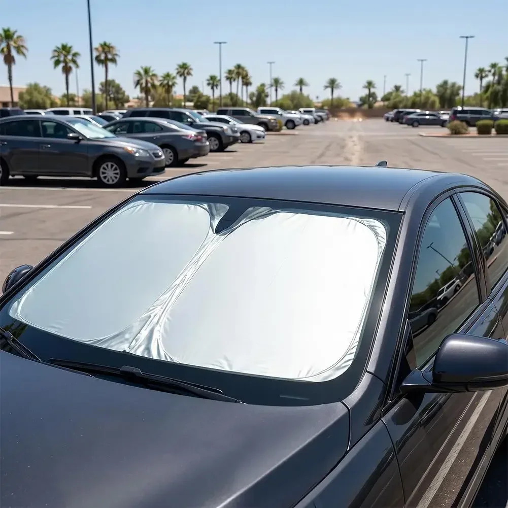 Penutup Kaca Depan Mobil Anti  - Windshield Sun Shade ulasan dan harga