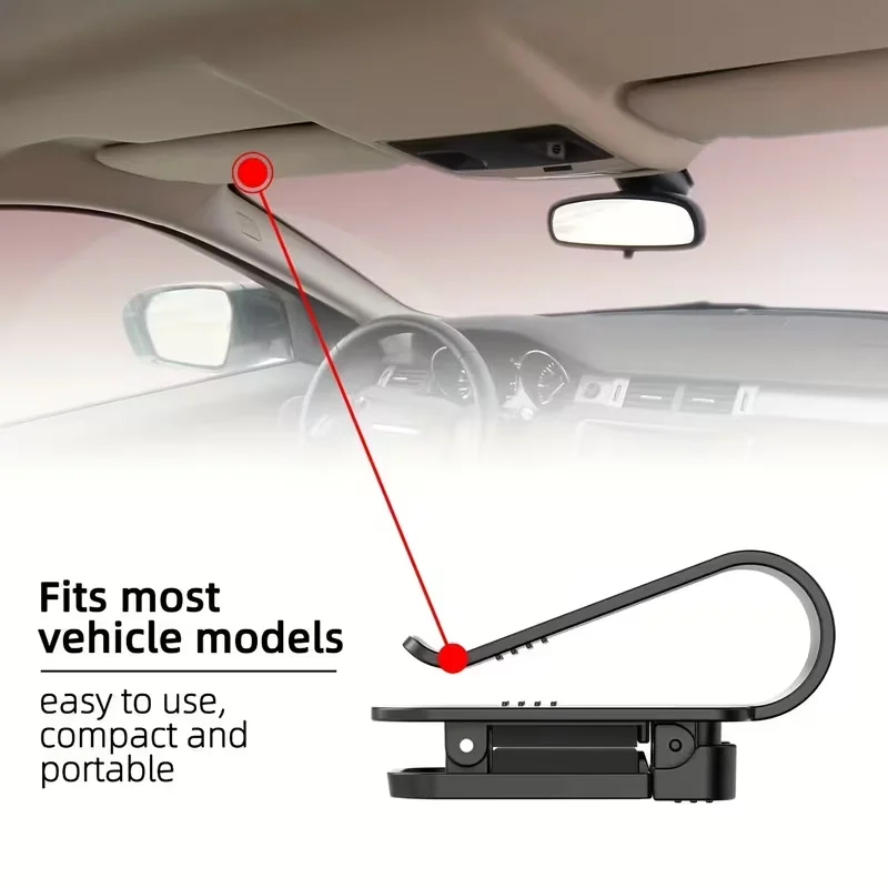 Penyangga Klip Kacamata Hitam  - Car Organizer ulasan dan harga